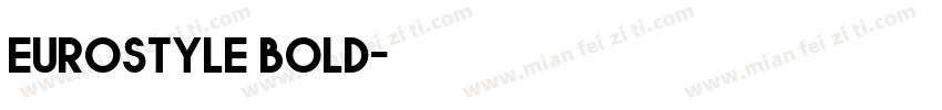 eurostyle bold字体转换
